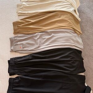 Mixed Neutral Wide Leg Pants Bundle - Black, Gray, White, Khaki